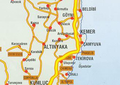 Engin Pansiyon & Camping çıralı harita maps